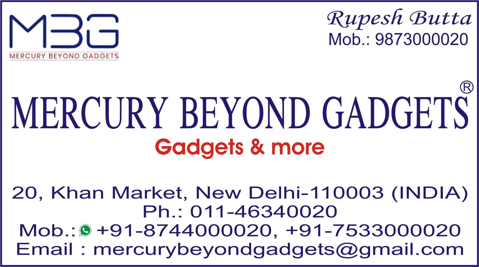 MERCURY BEYOND GADGETS (Khan Market)